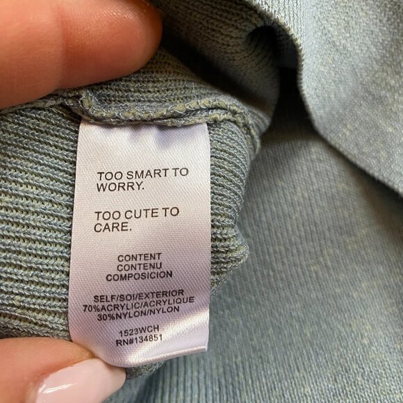 WAYF Bnwot Womens Blue Knit "Luke" Biker Shorts - Picture 4 of 9